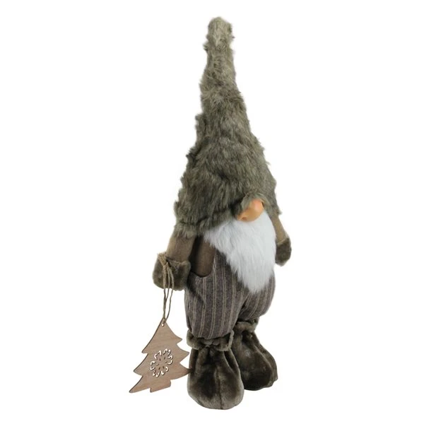 Northlight 33-in Grey And White Woodland Gnom Christmas Figurine 3 Northlight 33-in Grey And White Woodland Gnom Christmas Figurine