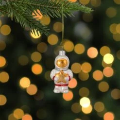 Northlight 3.5-in White And Gold Glass Astronaut Christmas Ornament -Northlight Paradise 331054277 AlternateImage1 l