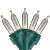 Northlight 11.25-ft Green Wire 35-Count Warm White LED Mini Christmas Lights