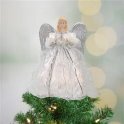 Northlight 12-in Silver Angel With Wings Christmas Tree Topper -Northlight Paradise 331054289 AlternateImage1 l