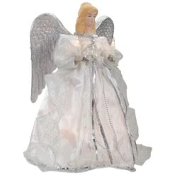Northlight 12-in Silver Angel With Wings Christmas Tree Topper -Northlight Paradise 331054289 AlternateImage2 l