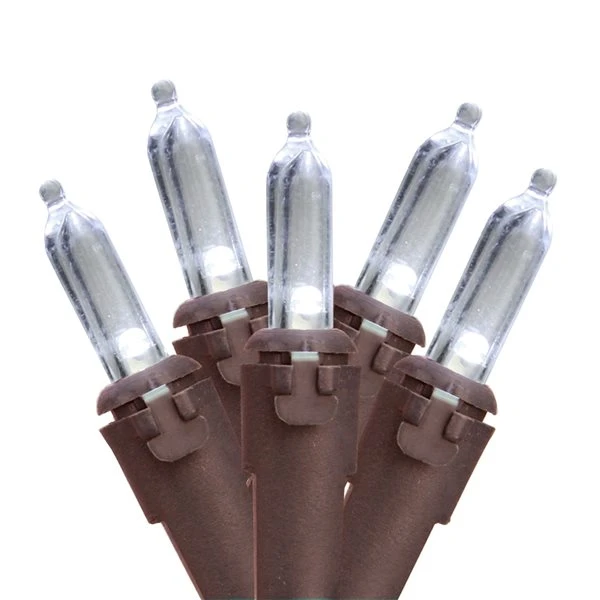 Northlight 11.25-ft Brown Wire 35 White LED Mini Christmas Lights 4 Northlight 11.25-ft Brown Wire 35 White LED Mini Christmas Lights - Image 2