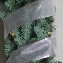 Northlight Shimmering Silver Christmas Wired Craft Ribbon -Northlight Paradise 331054294 AlternateImage2 l