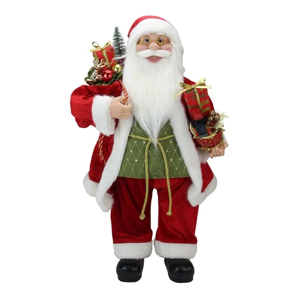 Northlight 24-in Santa Claus Christmas Figurine With Presents And Drum 4 Northlight 24-in Santa Claus Christmas Figurine With Presents And Drum - Image 2