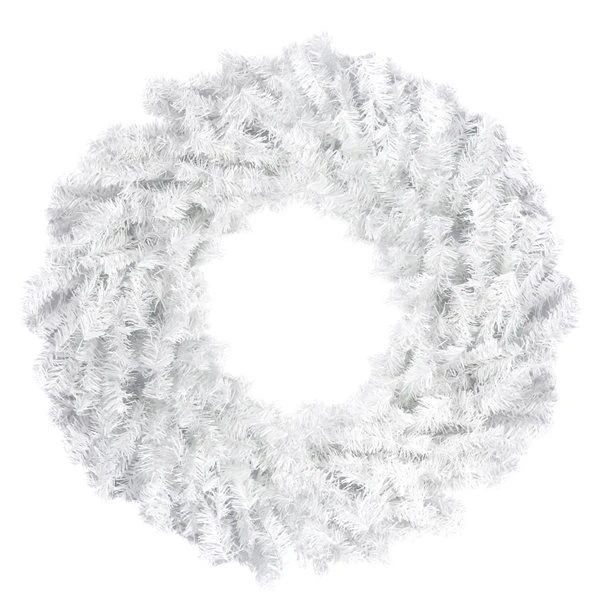 Northlight 30-in Northlight White Canadian Pine Artificial Christmas Wreath 3 Northlight 30-in Northlight White Canadian Pine Artificial Christmas Wreath