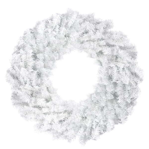Northlight 30-in Northlight White Canadian Pine Artificial Christmas Wreath 4 Northlight 30-in Northlight White Canadian Pine Artificial Christmas Wreath - Image 2