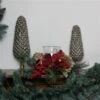 Northlight 18-in Pine Sprigs And Glittered Berries Christmas Hurricane Candle Holder -Northlight Paradise 331054308 AlternateImage2 l