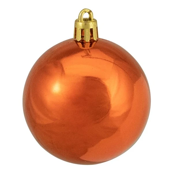 Northlight Orange Shatterproof 4-Finish Christmas Ball Ornaments 2.5-in 24/pk 3 Northlight Orange Shatterproof 4-Finish Christmas Ball Ornaments 2.5-in 24/pk