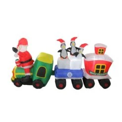 Northlight 6.5-ft Inflatable Santa And Penguins On Train Outdoor Christmas Decoration 7 Northlight 6.5-ft Inflatable Santa And Penguins On Train Outdoor Christmas Decoration -Northlight Paradise 331054320 AlternateImage1 l