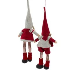Northlight 19-in Boy And Girl Sitting Christmas Doll Decorations -Northlight Paradise 331054326 AlternateImage3 l
