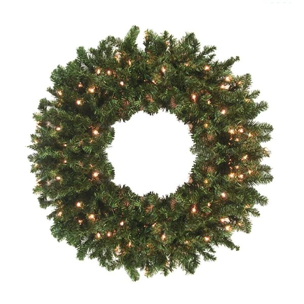 Northlight 96-in Pre-Lit High Sierra Pine Artificial Christmas Wreath 3 Northlight 96-in Pre-Lit High Sierra Pine Artificial Christmas Wreath