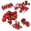 Northlight 125-Piece Apple Red Shatterproof 3-Finish Christmas Ornaments -Northlight Paradise 331054343 MainImage 001 l
