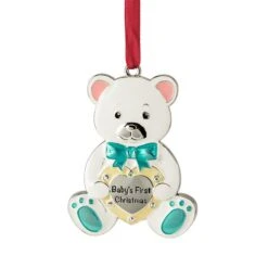 Northlight 3-in Plated Bear Baby's First Christmas Ornament -Northlight Paradise 331054360 MainImage 001 l