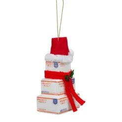 Northlight 4.5-in Stacked Packages Santa Hat Christmas Ornament -Northlight Paradise 331054370 AlternateImage2 l