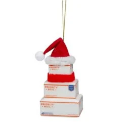 Northlight 4.5-in Stacked Packages Santa Hat Christmas Ornament -Northlight Paradise 331054370 AlternateImage3 l