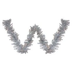 Northlight 9-ft X 12-in Pre-Lit Silver Tinsel Artificial Christmas Garland 7 Northlight 9-ft X 12-in Pre-Lit Silver Tinsel Artificial Christmas Garland -Northlight Paradise 331054371 MainImage 001 l