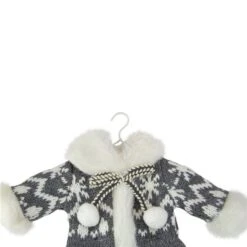 Northlight 8-in Grey And White Knit Nordic Print Sweater Christmas Ornament -Northlight Paradise 331054376 AlternateImage4 l