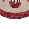 Northlight 48-in Burlap Plaid Tree Skirt With Christmas Puddings -Northlight Paradise 331054381 AlternateImage3 l