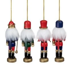 Northlight 5-in Red And Green Christmas Nutcracker Ornaments - Set Of 4 -Northlight Paradise 331054393 AlternateImage3 l