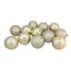 Northlight 4-in Champagne Gold Shatterproof 4-Finish Christmas Ball Ornaments - Set Of 12 -Northlight Paradise 331054396 AlternateImage2 l