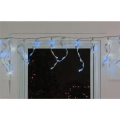 Northlight 5.5-ft Blue LED Wide Angle Icicle Christmas Lights