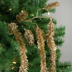 Northlight 52-in Gold Glittered Pine Artificial Christmas Spray -Northlight Paradise 331054410 AlternateImage1 l