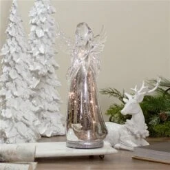 Northlight 13-in Lighted Angel Holding A Star Christmas Tabletop Figurine -Northlight Paradise 331054419 AlternateImage1 l