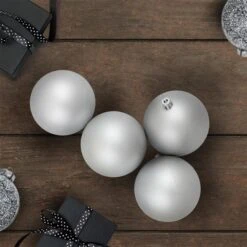 Northlight Matte Silver Shatterproof Christmas Ball Ornaments 3.25-in 32/pk -Northlight Paradise 331054421 AlternateImage1 l