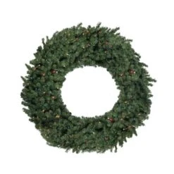 Northlight 6-ft Pre-Lit Commercial Canadian Pine Artificial Christmas Wreath -Northlight Paradise 331054424 MainImage 001 l