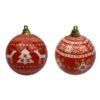 Northlight 14-Piece Nordic Decoupage Christmas Ball Ornament Set 2 Northlight 14-Piece Nordic Decoupage Christmas Ball Ornament Set -Northlight Paradise 331054426 MainImage 001 l