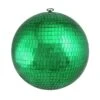 Northlight 12-in Green Mirrored Glass Disco Christmas Ball Ornament