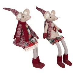 Northlight 17-in Boy And Girl Sitting Plush Christmas Mice Figures - Set Of 2 8 Northlight 17-in Boy And Girl Sitting Plush Christmas Mice Figures - Set Of 2 -Northlight Paradise 331054445 AlternateImage2 l