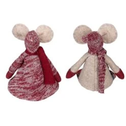 Northlight 17-in Boy And Girl Sitting Plush Christmas Mice Figures - Set Of 2 9 Northlight 17-in Boy And Girl Sitting Plush Christmas Mice Figures - Set Of 2 -Northlight Paradise 331054445 AlternateImage3 l