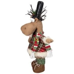 Northlight 20-in Standing Christmas Moose Figure With LED Antlers Tabletop Decor -Northlight Paradise 331054446 AlternateImage3 l