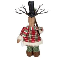 Northlight 20-in Standing Christmas Moose Figure With LED Antlers Tabletop Decor
