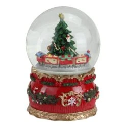Northlight 5.5-in Christmas Tree And Train Animated Musical Snow Globe -Northlight Paradise 331054448 MainImage 001 l