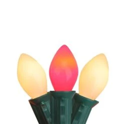 Northlight Opaque Red And White Candy Cane C7 Christmas Light Set - 25-Light 7 Northlight Opaque Red And White Candy Cane C7 Christmas Light Set - 25-Light -Northlight Paradise 331054468 MainImage 001 l