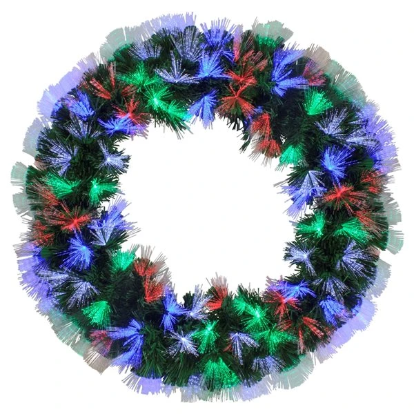 Northlight 24-in Fibre Optic Pine Christmas Wreath 3 Northlight 24-in Fibre Optic Pine Christmas Wreath