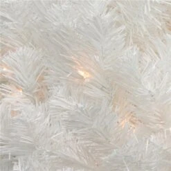 Northlight 18-in Pre-Lit Medium Snow White Artificial Christmas Tree