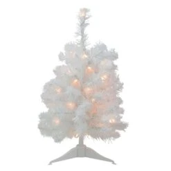 Northlight 18-in Pre-Lit Medium Snow White Artificial Christmas Tree -Northlight Paradise 331054473 MainImage 001 l