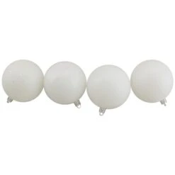 Northlight 60-Piece Winter White Shatterproof 4-Finish Christmas Ball Ornaments -Northlight Paradise 331054488 AlternateImage2 l