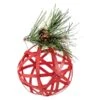 Northlight 5-in Red Rattan Style Christmas Ball Ornament 2 Northlight 5-in Red Rattan Style Christmas Ball Ornament -Northlight Paradise 331054507 MainImage 001 l
