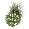 Northlight 5-in Green Rattan Christmas Ball Ornament With Pine Cone -Northlight Paradise 331054509 MainImage 001 l