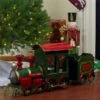 Northlight 34-in Green And Gold Metal Train Figurine Tabletop Christmas Decoration -Northlight Paradise 331054512 AlternateImage1 l