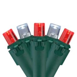 Northlight 16.25-ft Green Wire 50 Red And White LED Wide Angle Christmas Lights -Northlight Paradise 331054515 MainImage 001 l