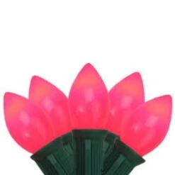 Northlight 24-ft Green Wire Opaque Pink C9 Mini Christmas Light Set - 25-Light -Northlight Paradise 331054516 AlternateImage2 l