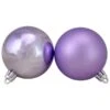 Northlight 60-Piece Amethyst Purple Shatterproof 2-Finish Christmas Ball Ornaments -Northlight Paradise 331054521 MainImage 001 l