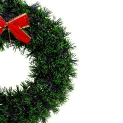 Northlight 17-in Pre-Lit Green Tinsel Artificial Christmas Wreath With A Bow -Northlight Paradise 331054524 AlternateImage3 l