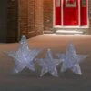 Northlight 24-in LED Silver Stars Outdoor Christmas Decorations - Set Of 3 1 Northlight 24-in LED Silver Stars Outdoor Christmas Decorations - Set Of 3 -Northlight Paradise 331054529 AlternateImage1 l