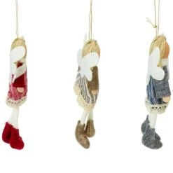 Northlight 6-in Hanging Angel Doll Christmas Ornaments - Set Of 3 -Northlight Paradise 331054536 AlternateImage2 l